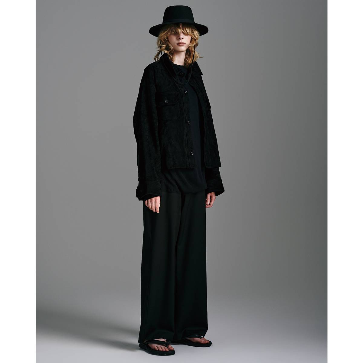 WOOL GABARDINE ASHLEY SLACKS - ウール ギャバジン アシュリー スラックス | nakedgauge
