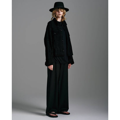 WOOL GABARDINE ASHLEY SLACKS - ウール ギャバジン アシュリー スラックス | nakedgauge