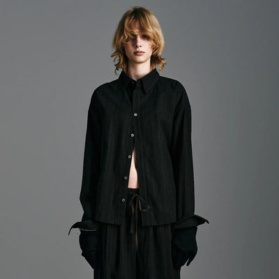 nakedgauge MADRAS STRIPE SHIRT LS