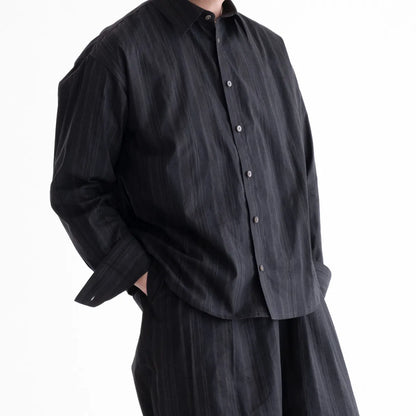 nakedgauge MADRAS STRIPE SHIRT LS