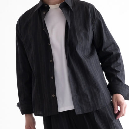 nakedgauge MADRAS STRIPE SHIRT LS