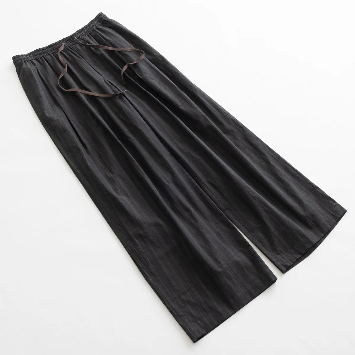 nakedgauge MADRAS STRIPE WIDE EASY PANTS