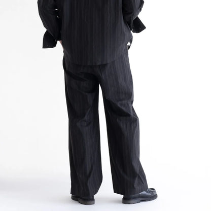 nakedgauge MADRAS STRIPE WIDE EASY PANTS