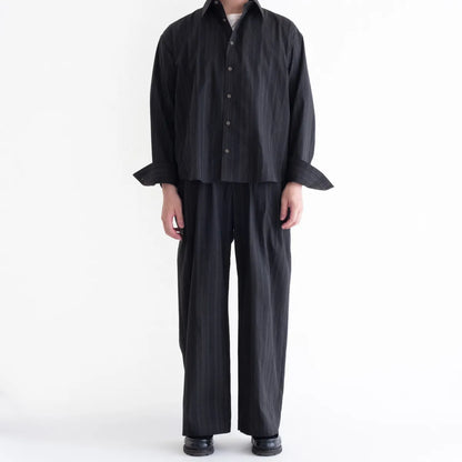 nakedgauge MADRAS STRIPE WIDE EASY PANTS