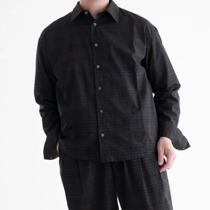 nakedgauge MADRAS CHECK SHIRT LS