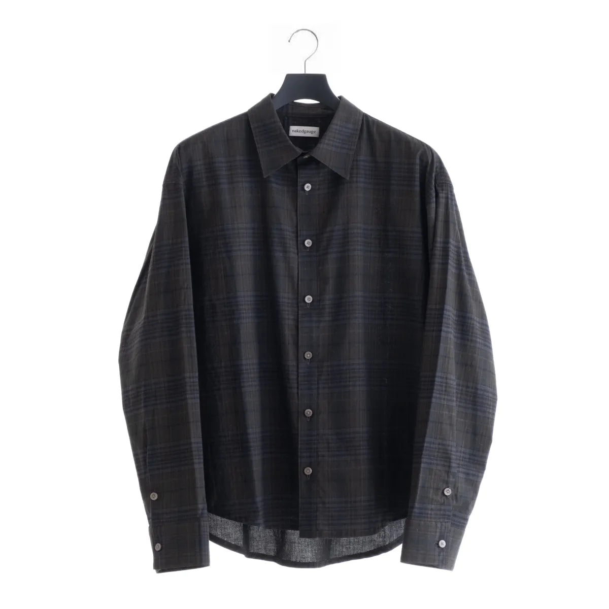 nakedgauge MADRAS CHECK SHIRT LS