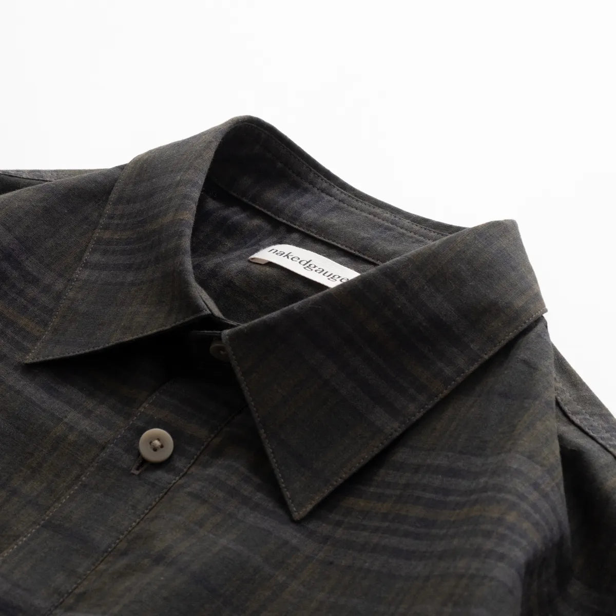 nakedgauge MADRAS CHECK SHIRT LS