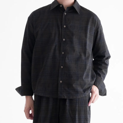 nakedgauge MADRAS CHECK SHIRT LS