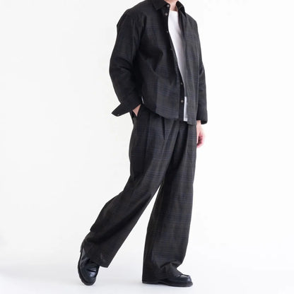 nakedgauge MADRAS CHECK SHIRT LS