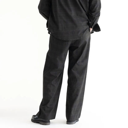 nakedgauge MADRAS CHECK WIDE EASY PANTS