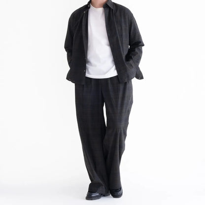 nakedgauge MADRAS CHECK WIDE EASY PANTS