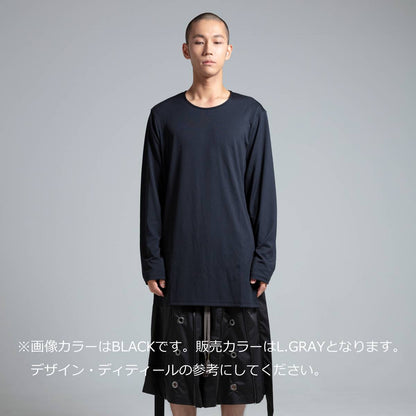 アクア リブ ベース レイヤー ロング Tシャツ（2色）｜prasthana
