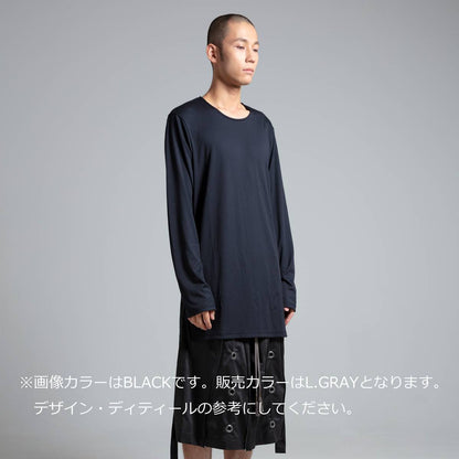 アクア リブ ベース レイヤー ロング Tシャツ（2色）｜prasthana