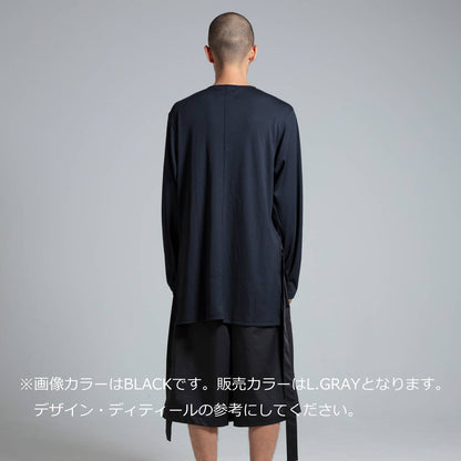 アクア リブ ベース レイヤー ロング Tシャツ（2色）｜prasthana