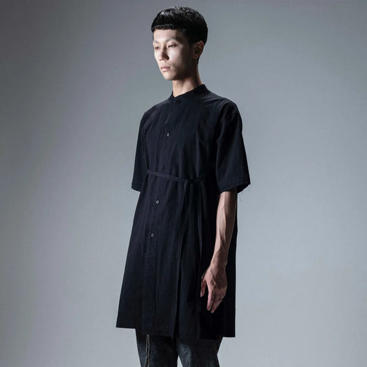 prasthana strings raw edge s/s shirt