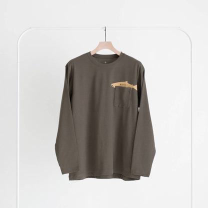 トラウト ポケット ロング スリーブ Tシャツ（3色）｜Snow Peak