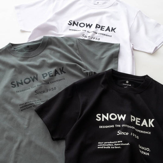 SP タイポグラフィ Tシャツ（3色）｜Snow Peak