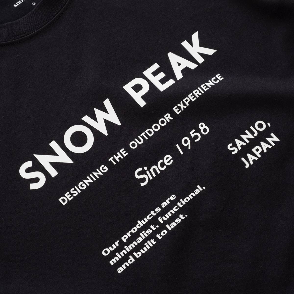 Snow Peak SP Typography T-Shirt（3色）