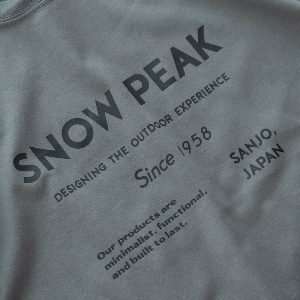 Snow Peak SP Typography T-Shirt（3色）