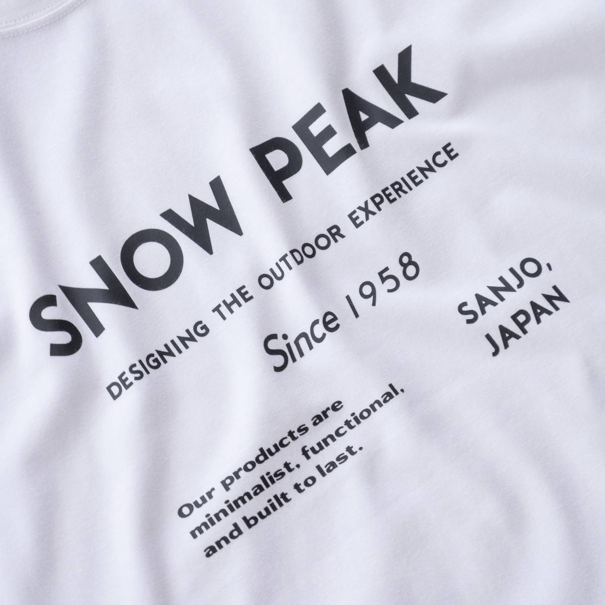Snow Peak SP Typography T-Shirt（3色）