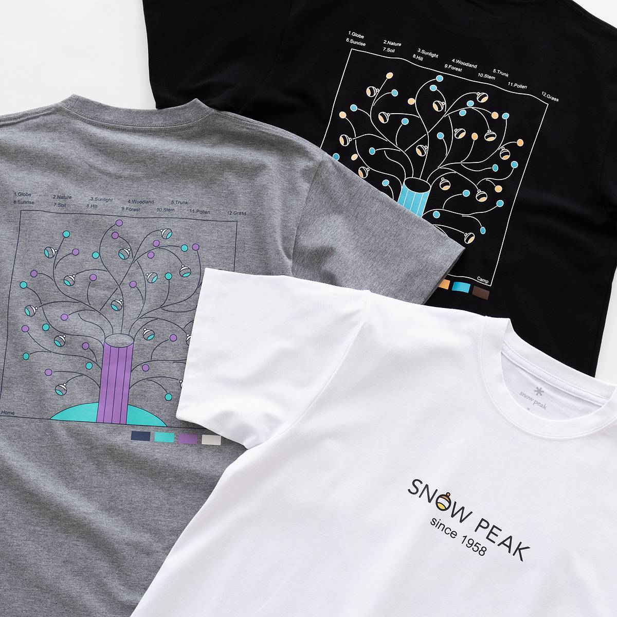 ランタン ビオトープ Tシャツ（3色）｜Snow Peak