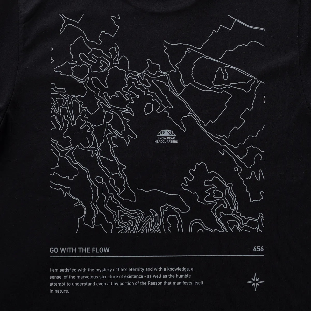 Snow Peak HQ Topographic Map T-Shirt（3色）