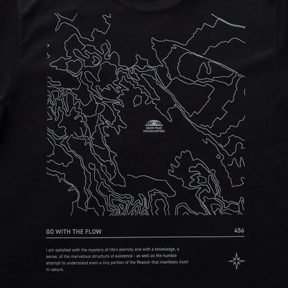 Snow Peak HQ Topographic Map T-Shirt（3色）