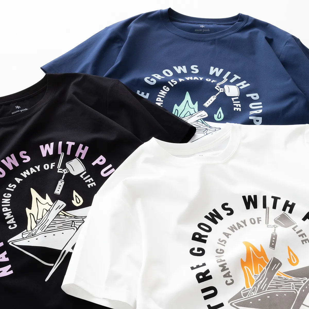 Snow Peak SP Fireplace Dry T-Shirt（3色）