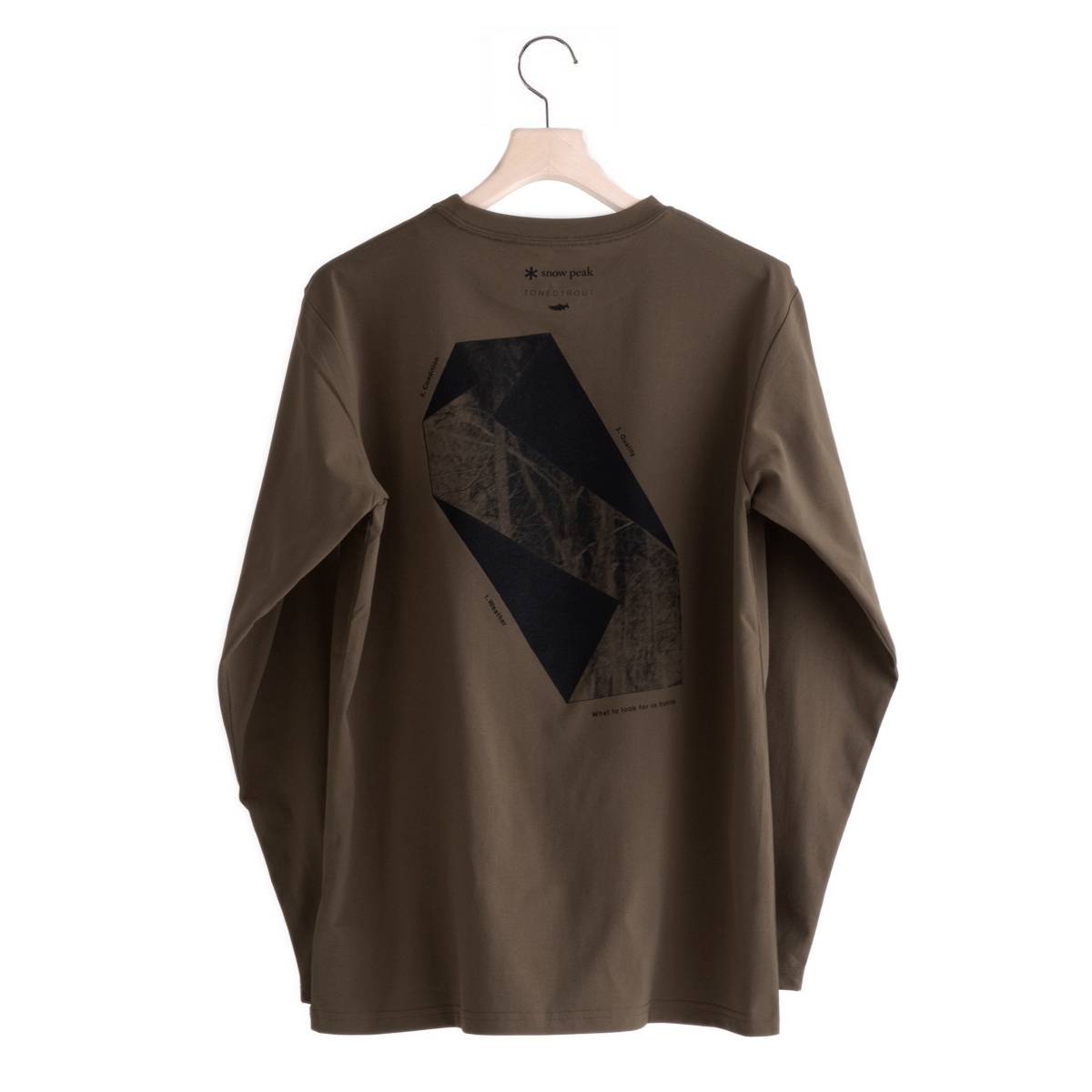 トーンドトラウト コラボ フォト ロング スリーブ Tシャツ（2色）｜Snow Peak