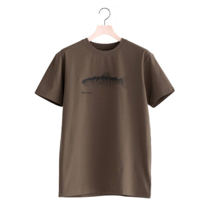 トーンドトラウト コラボ サイン オブ フィッシュ Tシャツ（2色）｜Snow Peak