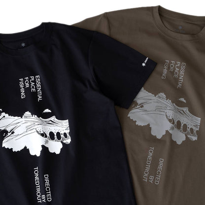 トーンドトラウト コラボ スイミング フィッシュ Tシャツ（2色）｜Snow Peak