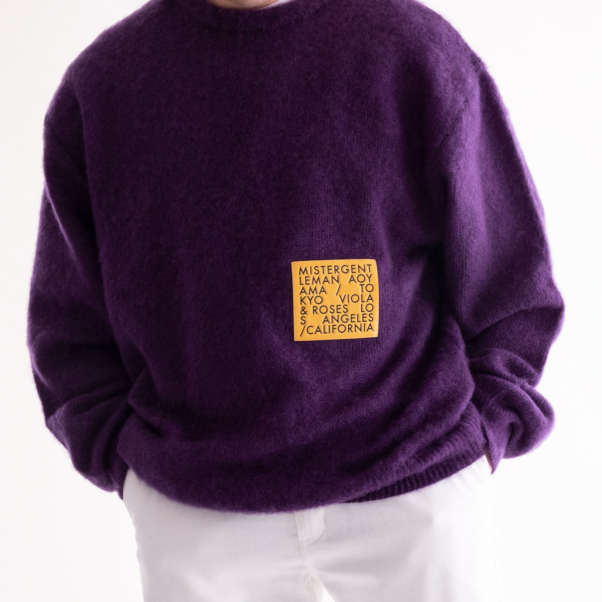 MISTERGENTLEMAN VIOLA & ROSES PATCHED MOHAIR KNIT(4色)