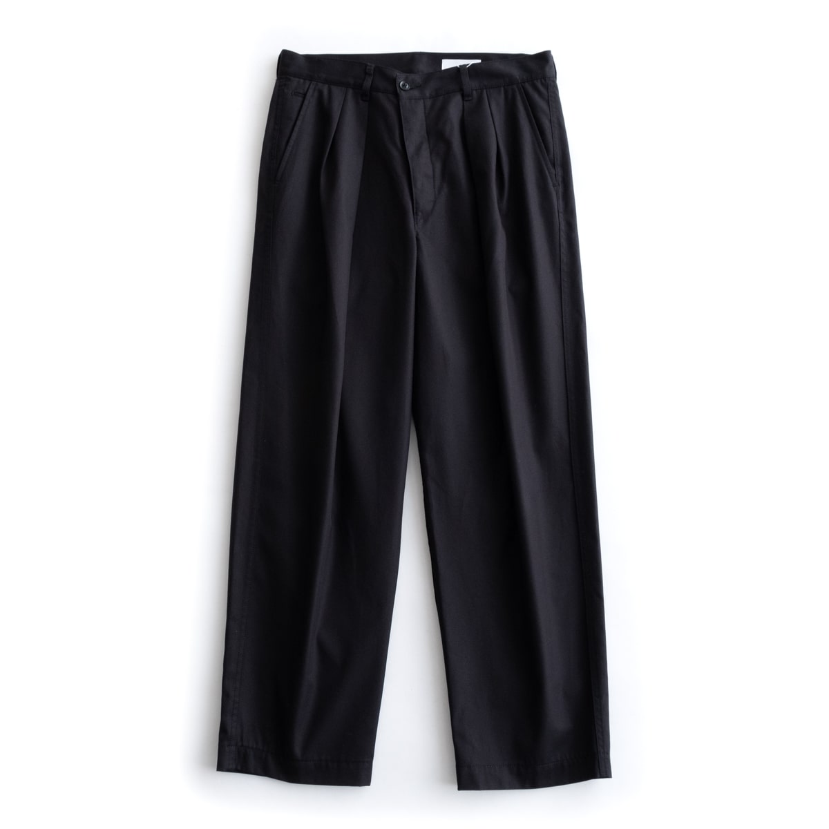 nuterm Two Tuck Wide Trousers(Black)