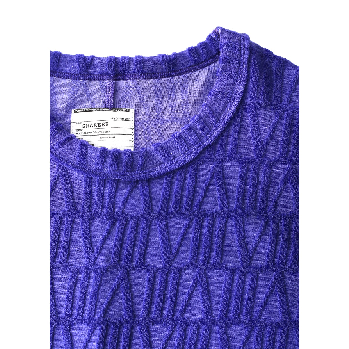 SHAREEF VELOUR LOGO JQ S/S BIG-T(Lavender) | SHAREEF (シャリーフ