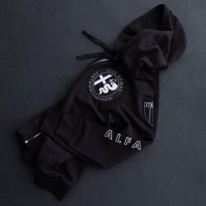 HYDROGEN×ALFA ROMEO ZIP HOODIE(BLACK) | HYDROGEN (ハイドロゲン