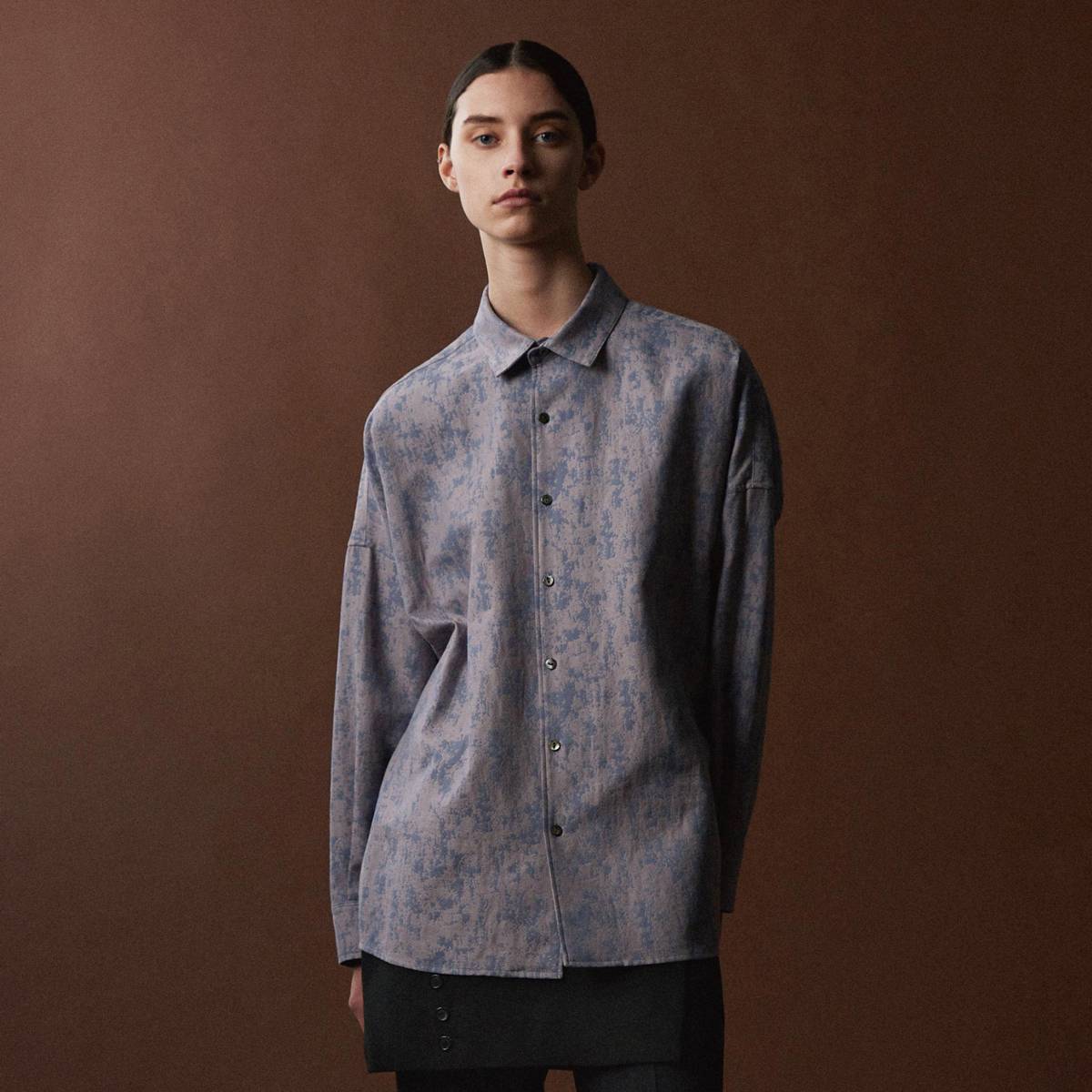 SHAREEF シャリーフ BLURRED JQ L/S SHIRTS-