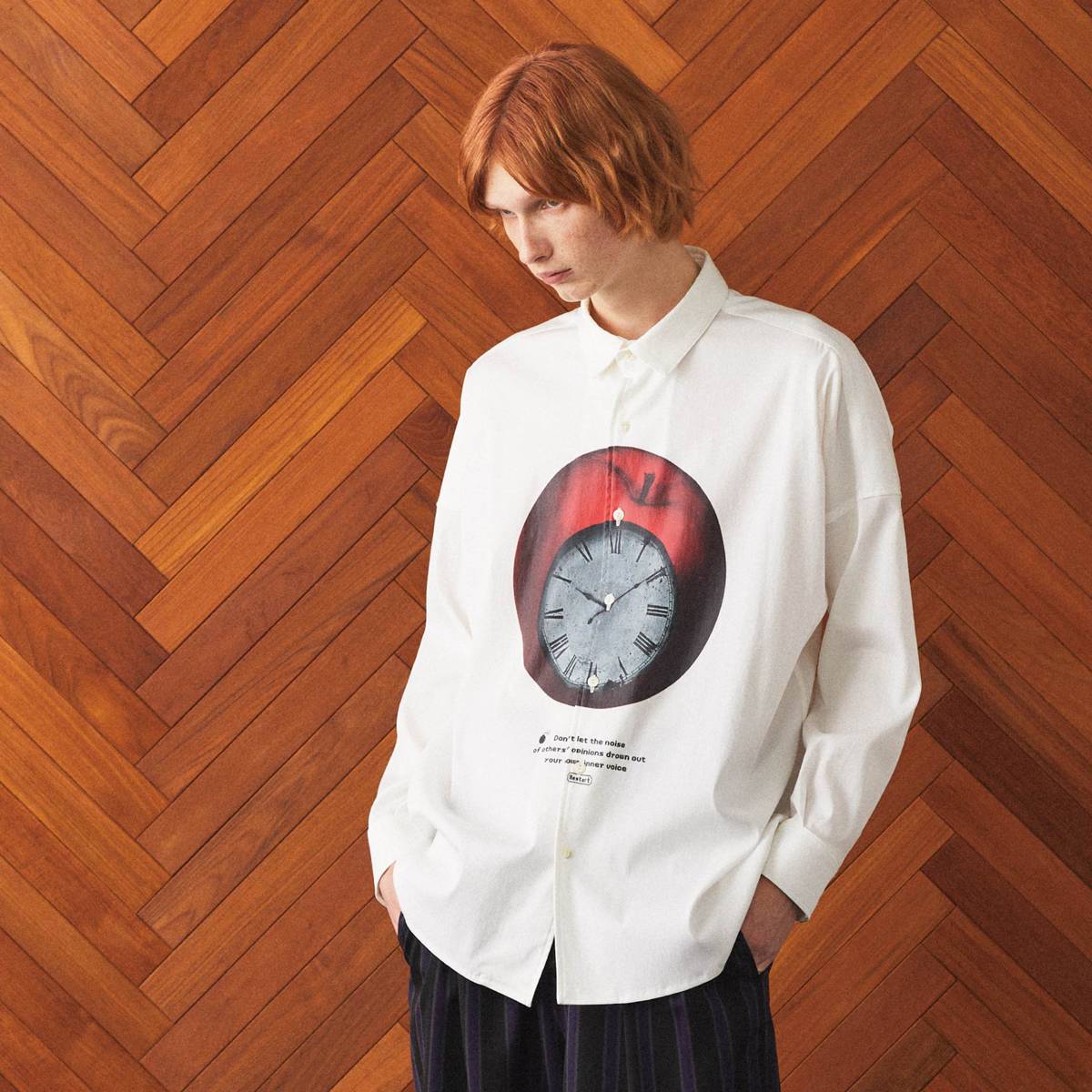 SHAREEF “APPLE” L/S SHIRTS(White) | SHAREEF (シャリーフ) - 通販 ...