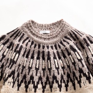 Khéiki ノルディックセーター　Lopi Sweater(Ivory)