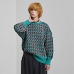 SHAREEF JACQUARD KNIT(Turquoise) | SHAREEF (シャリーフ) - 通販