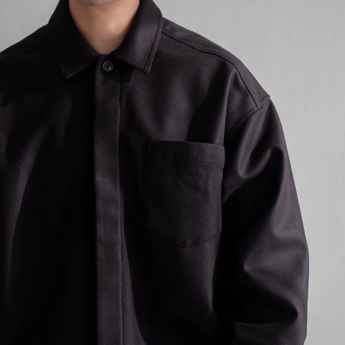 lownn Minimal Shirt(Black Plain) | lownn (ローン) - 通販 - FEEL 