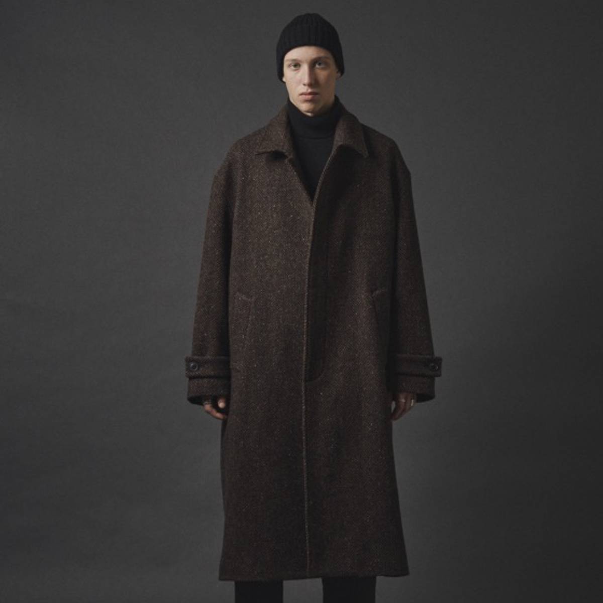 lownn Overcoat(Brown Herringbone) | lownn (ローン) - 通販 - FEEL