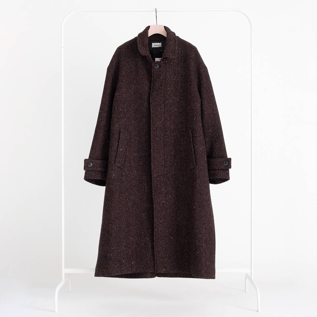 lownn Overcoat(Brown Herringbone) | lownn (ローン) - 通販 - FEEL ...