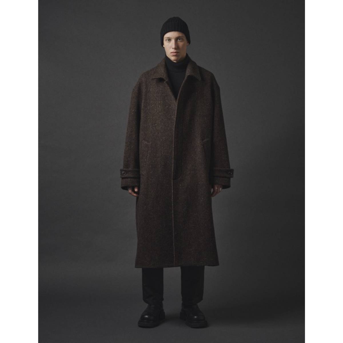 lownn Overcoat(Brown Herringbone) | lownn (ローン) - 通販 - FEEL 