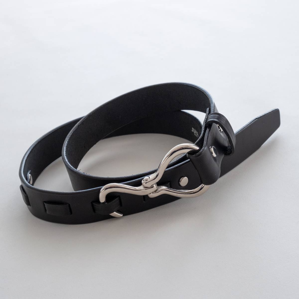 最安 新品未使用JUHAユハ23ss HOOK BUCKLE LEATEHR BELT - トップス