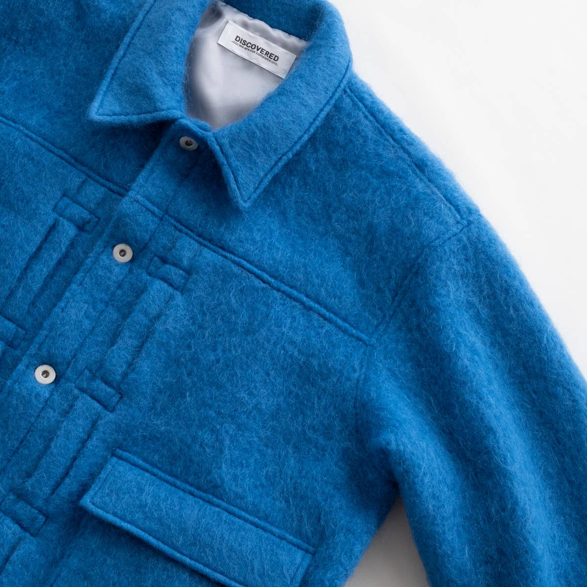 DISCOVERED MOHAIR SHAGGY 2ND G BLOUSON(BLUE)