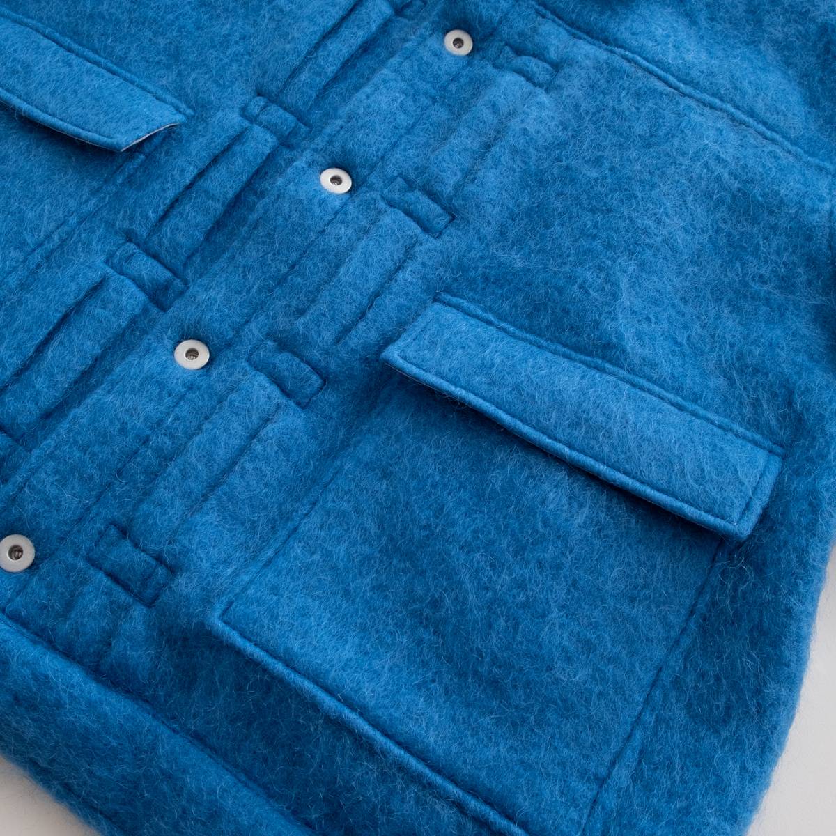 DISCOVERED MOHAIR SHAGGY 2ND G BLOUSON(BLUE) | DISCOVERED