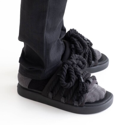 FOOT INDUSTRY ROPE SLIPPER(BLACK) | FOOT INDUSTRY ...